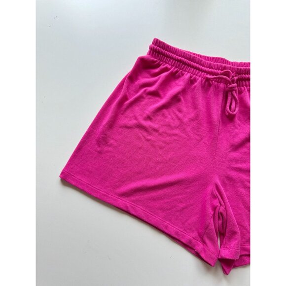 Aritzia WILFRED FREE Hot Pink Knit Jersey Relaxed Lounge Sweat Shorts, Size M - Picture 2 of 9